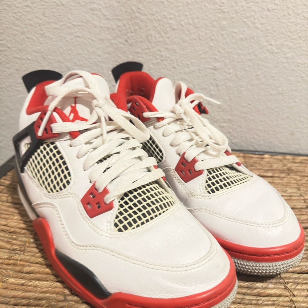 Jordan Red and White Sneakers